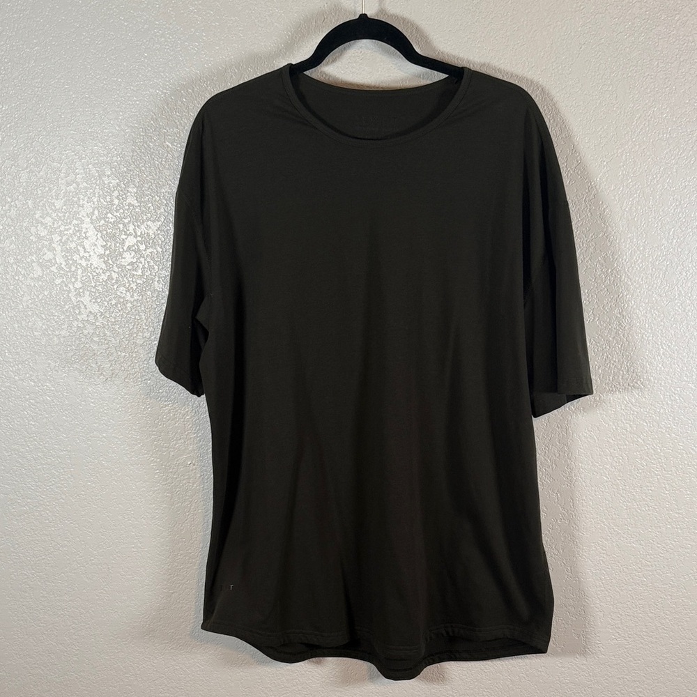 BYLT Basics Dark Green Drop Cut S/S BYLT Blend Activewear Tee Shirt Size XXL